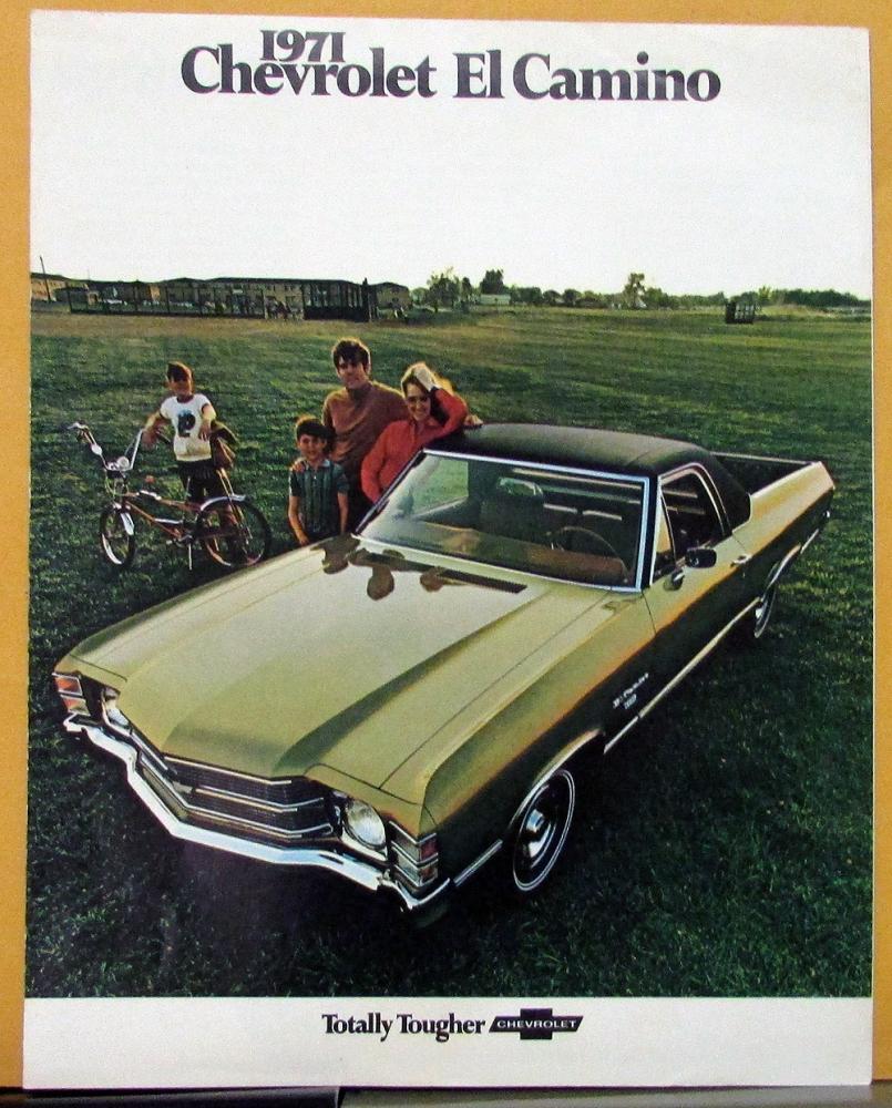 1971 Chevrolet El Camino Color Sales Folder Revision 1 Original