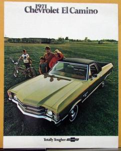 1971 Chevrolet El Camino Color Sales Folder Revision 1 Original