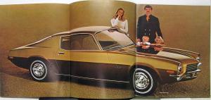 1971 Chevrolet Camaro Sport Coupe RS SS Z28 Color Sales Brochure Original