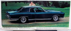 1971 Chevrolet Monte Carlo Coupe SS Color Revision 1 Sales Brochure Original