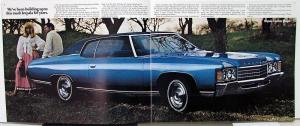1971 Chevrolet Caprice Impala Bel Air Color Sales Brochure Original