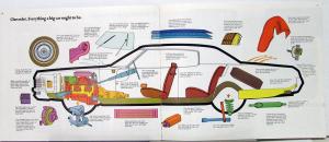 1971 Chevrolet Caprice Impala Bel Air Color Sales Brochure Original