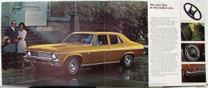 1971 Chevrolet Nova Coupe Sedan SS Color Sales Brochure Original