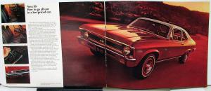 1971 Chevrolet Nova Coupe Sedan SS Color Sales Brochure Original