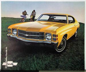 1971 Chevrolet Chevelle SS Malibu Color Sales Brochure Original