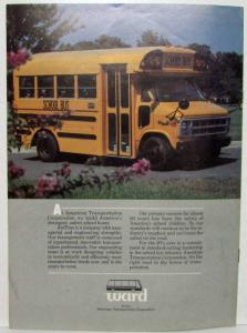 1981-1982 Ward Article Reprint from School Bus Fleet Oct-Nov