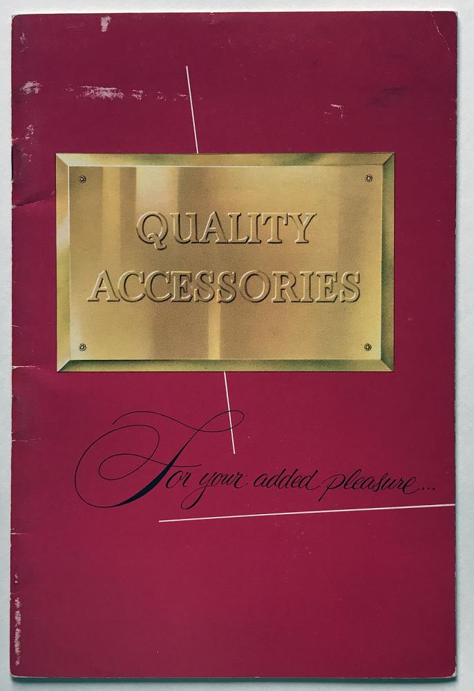 1953 Ford Quality Accessories Canadian Sales Brochure