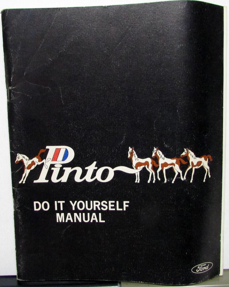1971 Ford Pinto Owner Maintenance & Light Repair Manual Factory Service Original