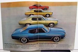 1972 Chevrolet Malibu Chevelle Heavy Chevy SS Color Sales Brochure Original