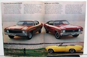 1972 Chevrolet Malibu Chevelle Heavy Chevy SS Color Sales Brochure Original