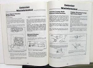 1982 Ford Car Owner Maintenance Light Repair Manual Mustang Capri Cougar Granada