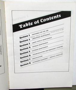 1984 Ford Mercury Gr Marquis T-Bird Cougar Owner Maintenance Light Repair Manual