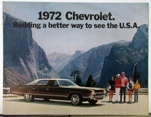 1972 Chevrolet Full Line Sales Folder Color Original