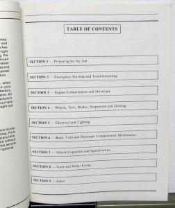 1986 Ford Tempo Topaz Escort Lynx Maintenance Light Repair Manual Service
