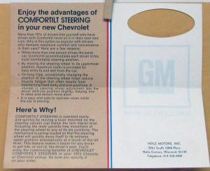 1973 Chevy Chevelle Laguna Fleetside Pickup Truck Sales Folder Mailer Original