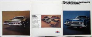1973 Chevrolet Impala Color Sales Folder Original