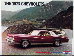 1973 Chevy Full Line Car Nova Corvette Suburban Blazer El Camino Sale Brochure