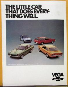 1973 Chevrolet Vega Notchback Hatchback Kammback LX GT Wagon Sales Brochure