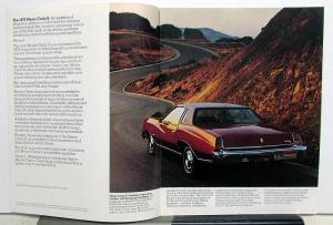 1973 Chevrolet Monte Carlo S Landau Sales Brochure Original Blue Car Cover