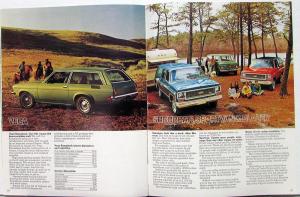 1973 Chevrolet Wagons Chevelle Vega Suburban Blazer Sportvan Sales Brochure Orig