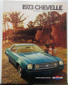 1973 Chevrolet Chevelle Laguna Malibu Deluxe Color Sales Brochure Original