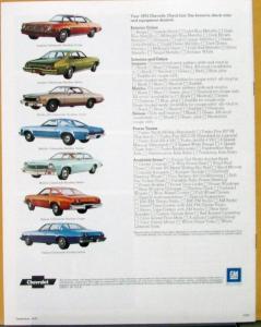 1973 Chevrolet Chevelle Laguna Malibu Deluxe Color Sales Brochure Original