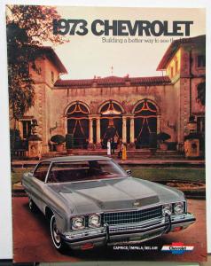 1973 Chevrolet Caprice Impala Bel Air Color Sales Brochure Original
