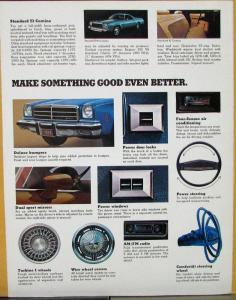 1974 Chevrolet El Camino Conquista SS Classic Estate Standard Sales Folder Orig