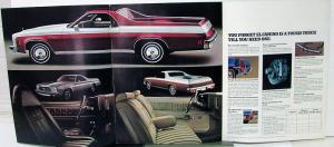 1974 Chevrolet El Camino Conquista SS Classic Estate Standard Sales Folder Orig
