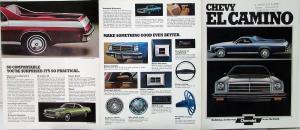 1974 Chevrolet El Camino Conquista SS Classic Estate Standard Sales Folder Orig