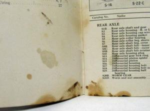 1930 Fordson Tractor Parts Price List