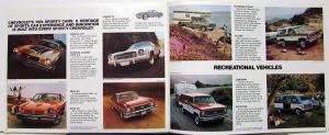 1974 Chevy Full Line Sale Brochure Monte Carlo Wagon Nova Vega Camaro Vet Trucks