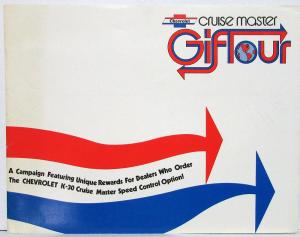1974 Chevy Cruise Master Gift Tour Campaign Materials For Dealers Salesmen Orig