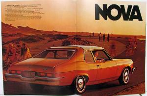 1974 Chevrolet Nova Custom SS Sedan Coupe REV Sales Brochure Original