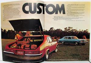 1974 Chevrolet Nova Custom SS Sedan Coupe REV Sales Brochure Original