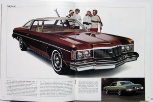 1974 Chevrolet Caprice Classic Impala Bel Air Color Sales Brochure Original