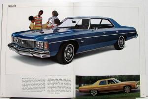 1974 Chevrolet Caprice Classic Impala Bel Air Color Sales Brochure Original