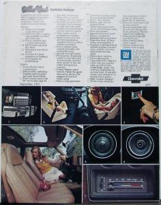 1974 Chevrolet Monte Carlo Landau S Color Sales Brochure Original