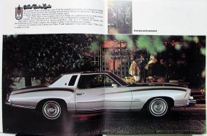 1974 Chevrolet Monte Carlo Landau S Color Sales Brochure Original