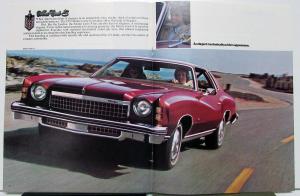 1974 Chevrolet Monte Carlo Landau S Color Sales Brochure Original