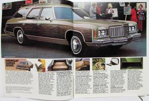 1974 Chevrolet Wagons Chevelle Vega Suburban Blazer Sportvan Sales Brochure Orig