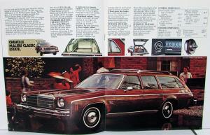 1974 Chevrolet Wagons Chevelle Vega Suburban Blazer Sportvan Sales Brochure Orig