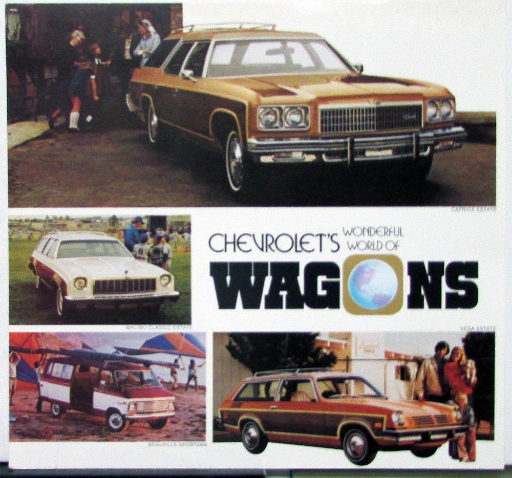 1975 Chevrolet Wagons Caprice Malibu Beauville Vega Sales Mailer Original