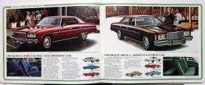 1975 Chevrolets ALL Cars Wagons Vet Specialty Vehicles Trucks Vans Sale Brochure