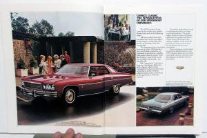 1975 Chevrolet Caprice Impala Bel Air Color Sales Brochure Original