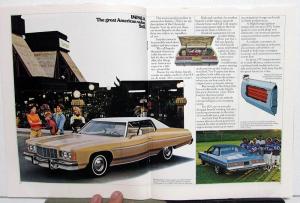 1975 Chevrolet Caprice Impala Bel Air Color Sales Brochure Original