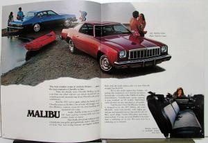 1975 Chevy Chevelle Malibu Laguna Mid Size Car Sales Brochure Color Original