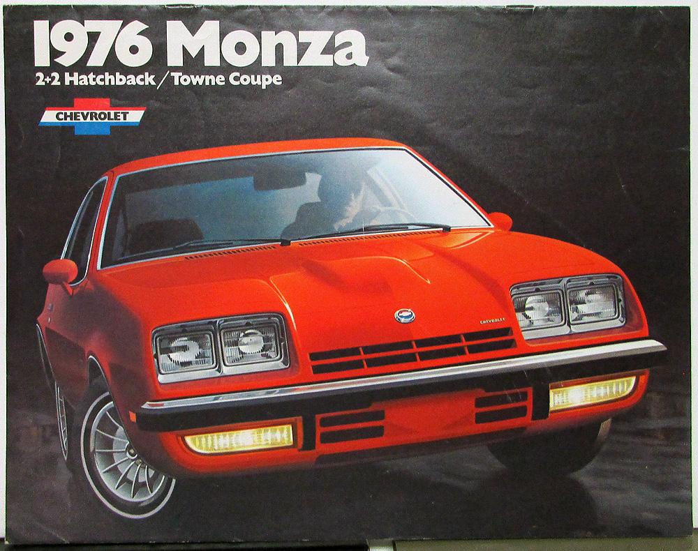 1976 Chevrolet Monza 2+2 Hatchback Towne Coupe Color Sales Brochure Original