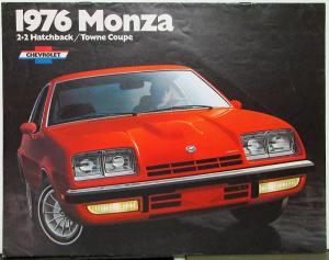 1976 Chevrolet Monza 2+2 Hatchback Towne Coupe Color Sales Brochure Original