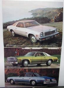 1976 Chevrolet Chevelle Malibu Laguna Color Sales Brochure Original